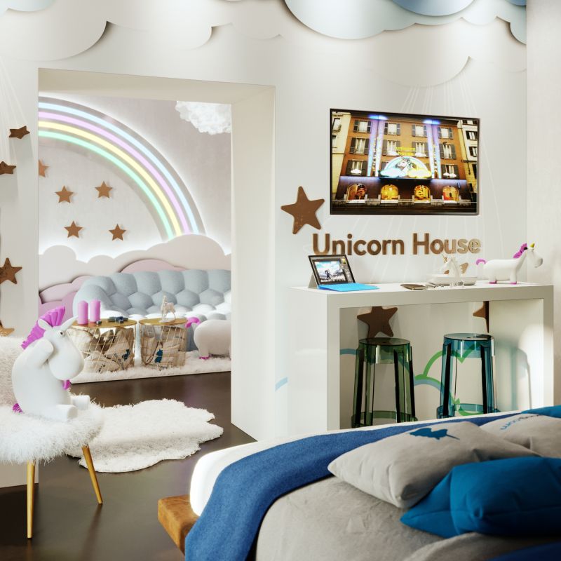 Casa cria adorável decoração de unicórnios – e você pode se hospedar nela! Casa cria adorável decoração de unicórnios – e você pode se hospedar nela!