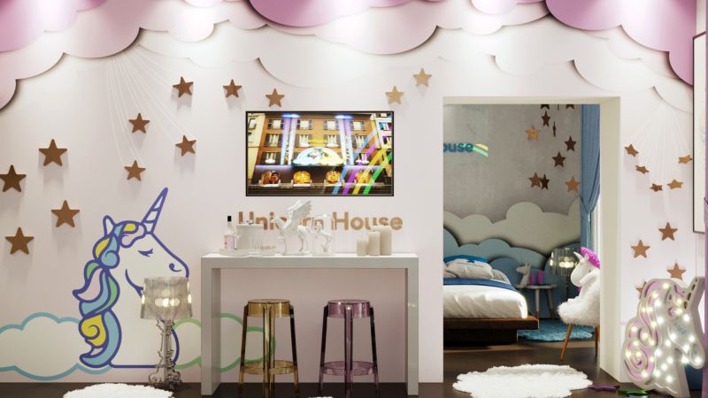 Casa cria adorável decoração de unicórnios – e você pode se hospedar nela! Casa cria adorável decoração de unicórnios – e você pode se hospedar nela!