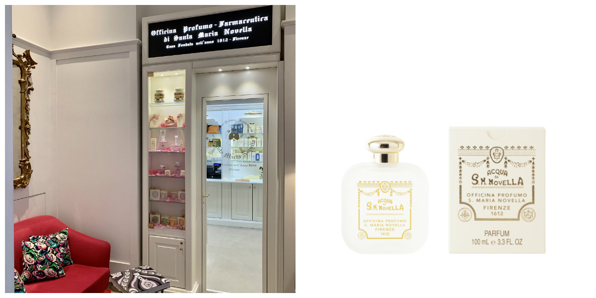 Nova boutique da Officina Profumo e a Acqua di Colonia Santa Maria Novella. Fotos: Divulgação Nova boutique da Officina Profumo e a Acqua di Colonia Santa Maria Novella. Fotos: Divulgação