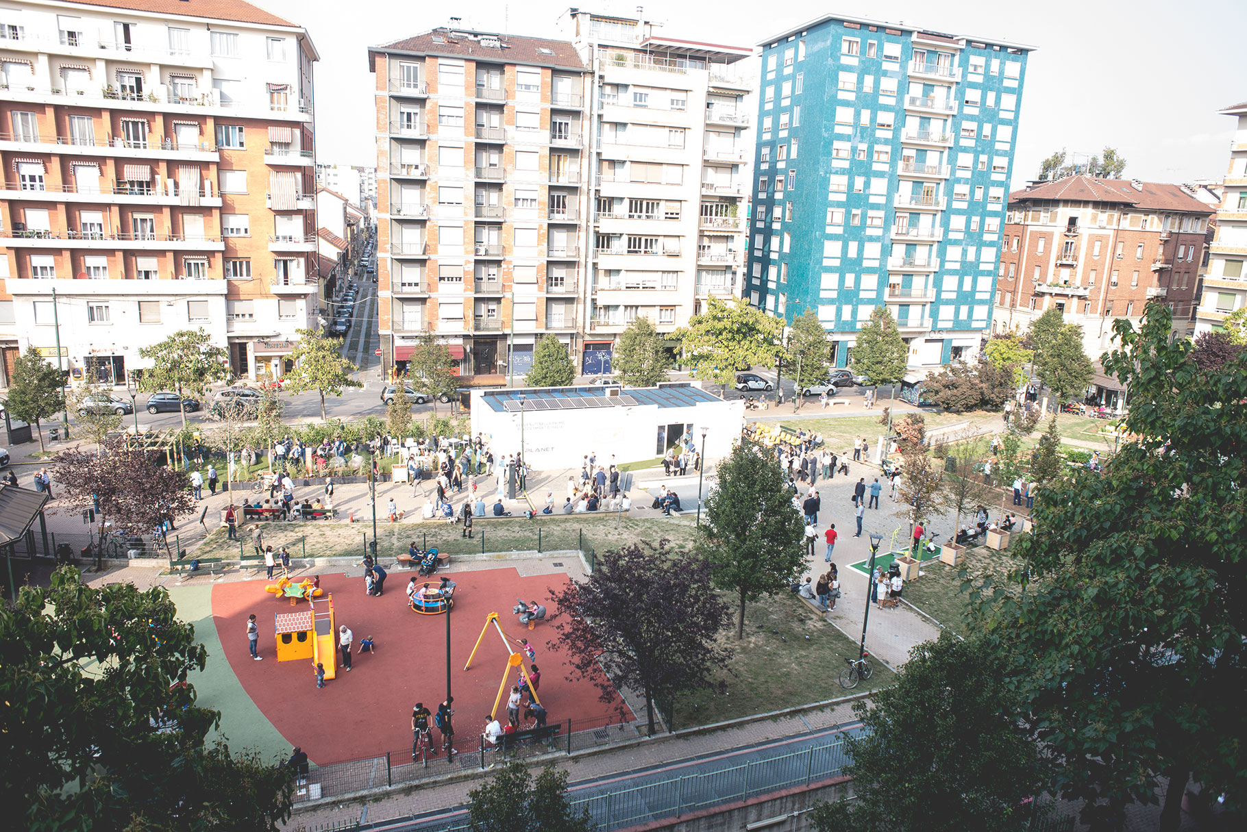 Piazza Resorgimento, em Torino, na Itália: qualidade de vida com espaços de lazer e área verde. Foto: divulgação Piazza Resorgimento, em Torino, na Itália: qualidade de vida com espaços de lazer e área verde. Foto: divulgação