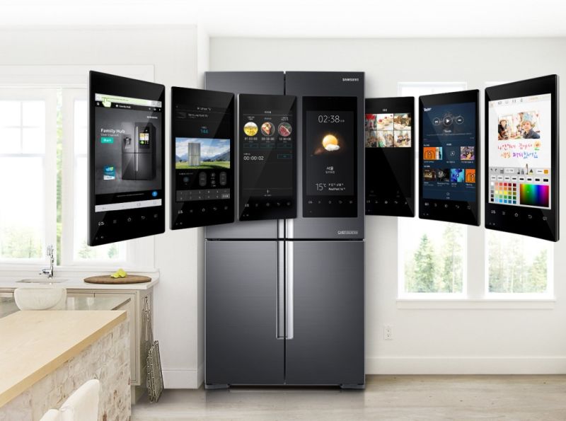 Geladeira Samsung Family Hub inteligente e com câmera interna