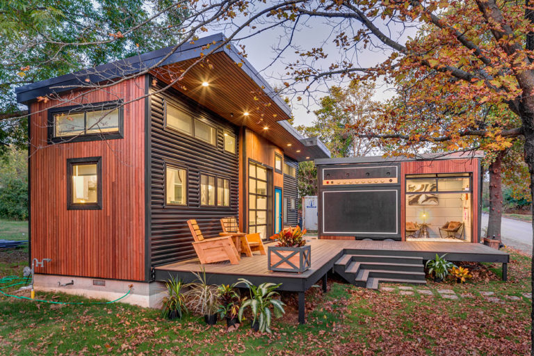 Tiny House em Fayetteville, Estados Unidos, que foi ao ar no episódio 7 da 4ª temporada da série "Movimento Tiny House". Foto: Don Shreve/Shreve Imaging