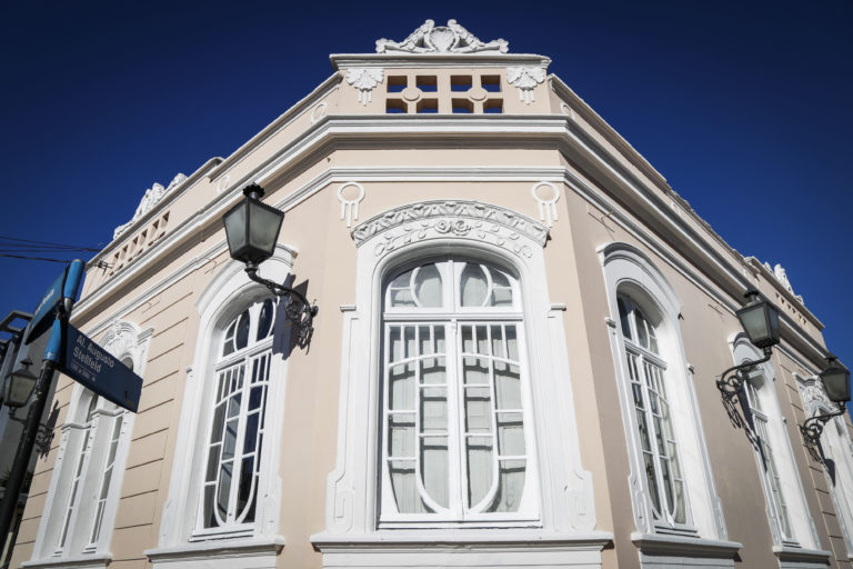Casa Muzzillo está em fase de recuperação da fachada. Foto: Pedro Ribas/SMCS