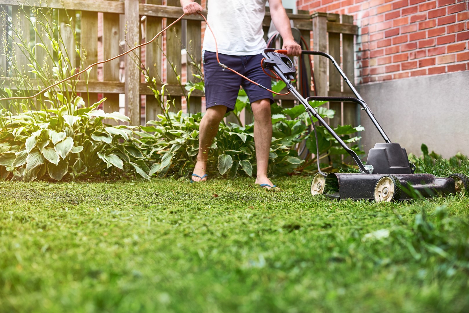 Atenção básica ao gramado é essencial para manter a beleza da cobertura do jardim. Foto: Bigstock Atenção básica ao gramado é essencial para manter a beleza da cobertura do jardim. Foto: Bigstock