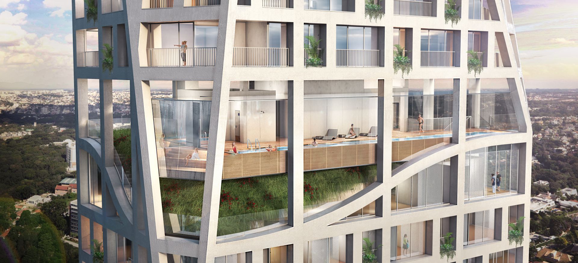 Novo empreendimento da AG7 com projeto da TriptyqueArchitecture é inspirado em arranha-céus cosmopolitas. Imagem: divulgação Novo empreendimento da AG7 com projeto da TriptyqueArchitecture é inspirado em arranha-céus cosmopolitas. Imagem: divulgação