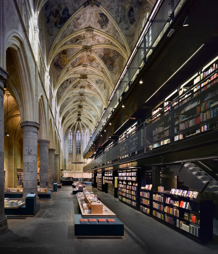 Livraria Selexyz Dominicanen, em Maastricht, Holanda. Foto: divulgação Livraria Selexyz Dominicanen, em Maastricht, Holanda. Foto: divulgação