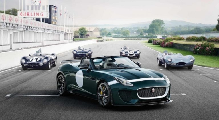 O brasileiro Cesar Pieri desenvolveu em 2013 o Jaguar F-Type Project, uma releitura do clássico britânico D-Type. Foto: Jaguar/Divulgação