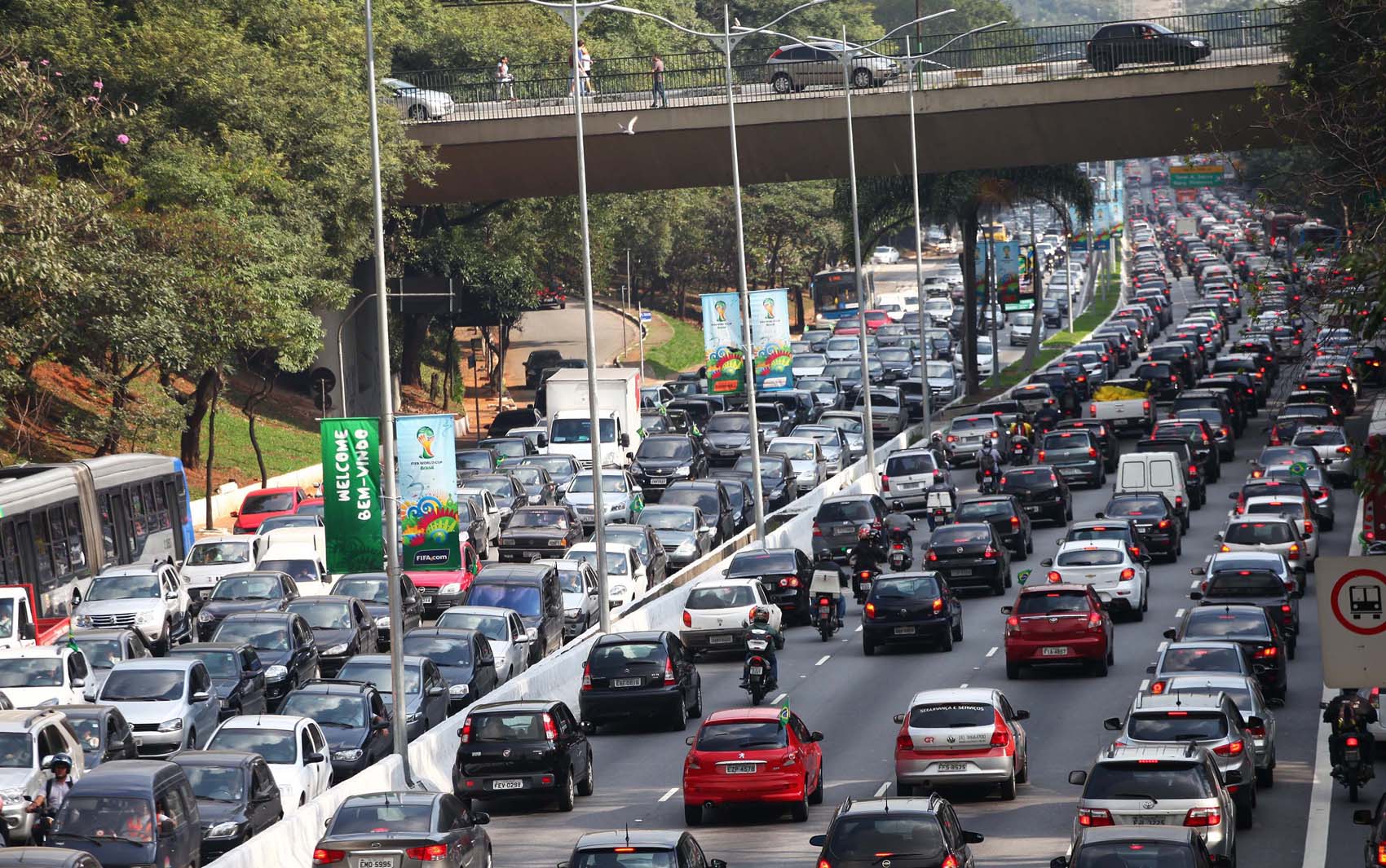 São Paulo está em penúltimo lugar em ranking de mobilidade urbana que compara as 31 principais cidades do mundo. Foto: G1/Reprodução