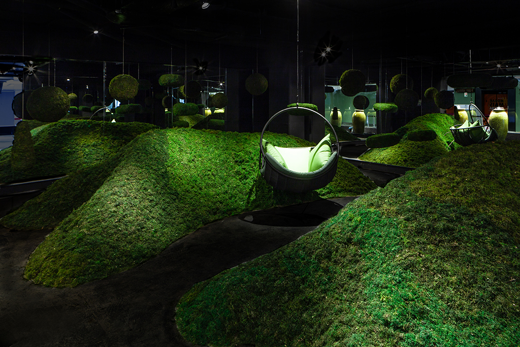 Jardim, espaço da mostra de decoração Morar mais por menos. Foto: Daniel Sorrentino / divulgação. Jardim, espaço da mostra de decoração Morar mais por menos. Foto: Daniel Sorrentino / divulgação.