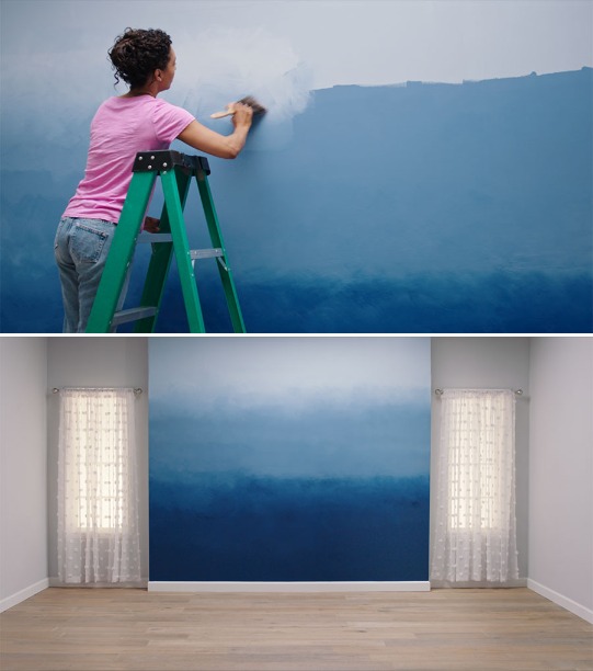 8 passos para pintar a parede com efeito ombré ou degradê 8 passos para pintar a parede com efeito ombré ou degradê