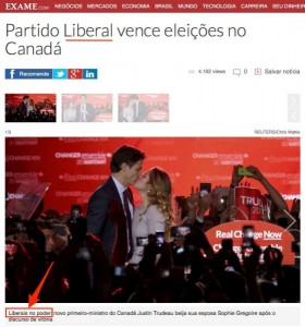 Não, imprensa, quem venceu no Canadá foi a esquerda