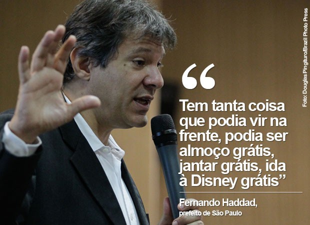 Socialista Haddad descobre que liberal Milton Friedman estava certo: não existe almoço grátis! Socialista Haddad descobre que liberal Milton Friedman estava certo: não existe almoço grátis!