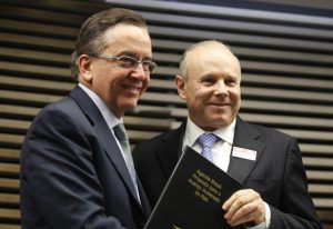 Paulo Rabello de Castro e Guido Mantega. Fonte: Fiesp