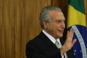 Brasília - O presidente interino Michel Temer durante cerimônia de posse aos novos ministros de seu governo, no Palácio do Planalto (Marcello Casal Jr/Agência Brasil)