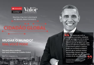 Obama, o “cidadão global”, vai palestrar no Brasil para a elite