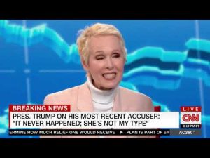 Se é contra Trump, vale até levar a sério os doidos: mulher que acusa presidente de estupro diz que ato é “sexy” na CNN
