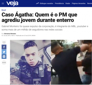Distorções da mídia afetam sua credibilidade: o caso de Gabriel Monteiro, o PM que “agrediu” um jovem no enterro de Ágatha