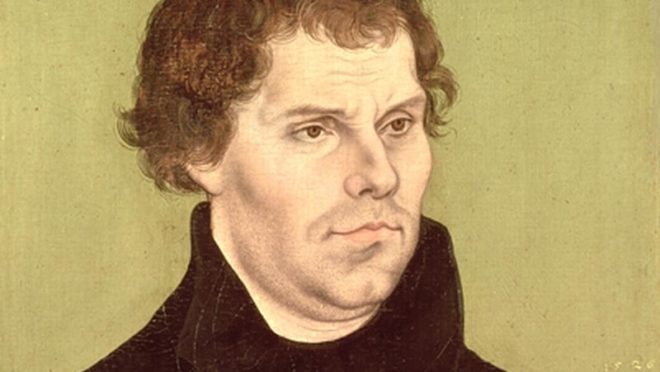 Lutero em retrato de Lucas Cranach, o Velho, de 1526.