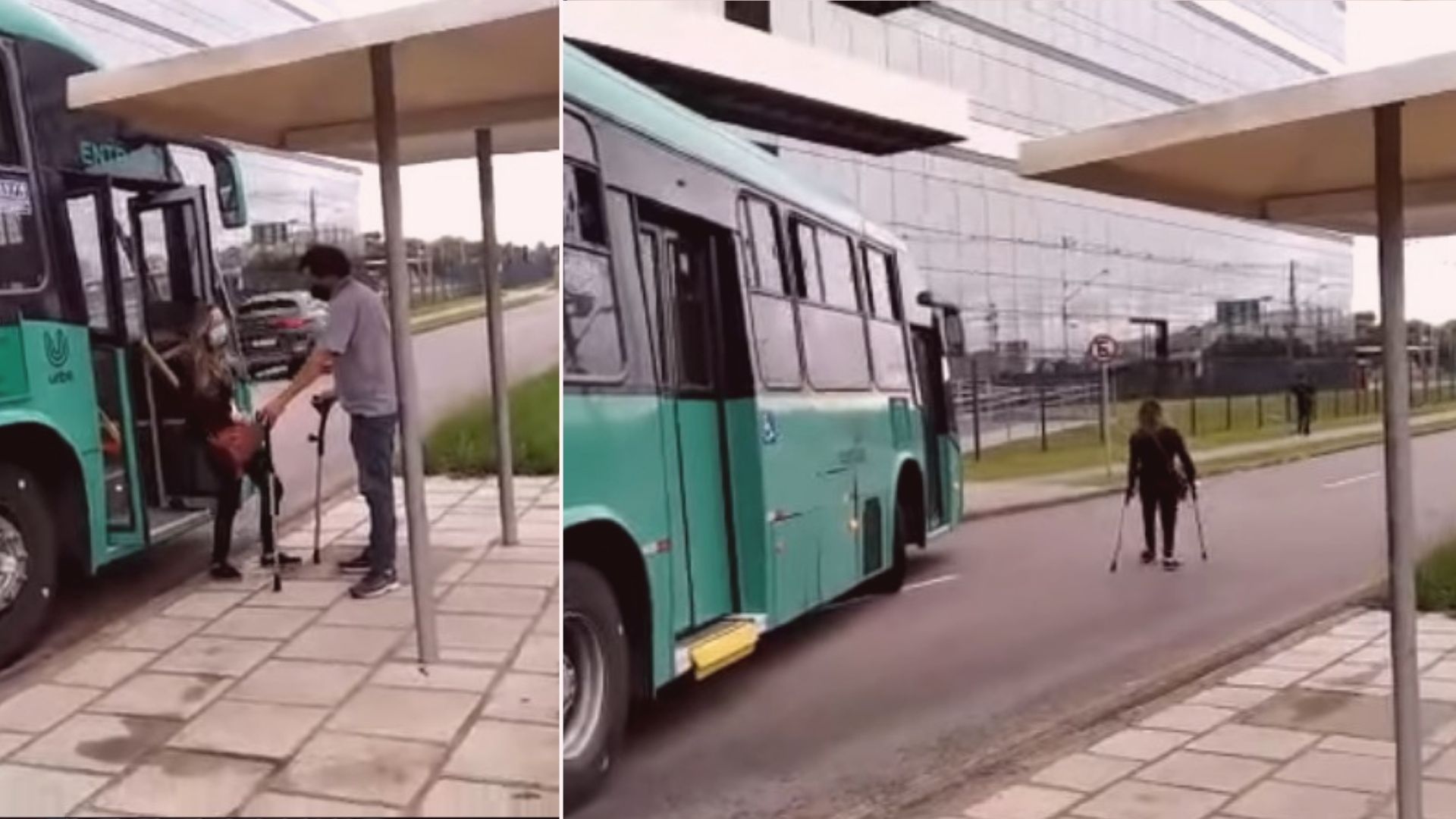 As imagens foram gravadas apenas na última sexta-feira (4), em Curitiba, mas o motorista tem essa atitude desde outubro do ano passado