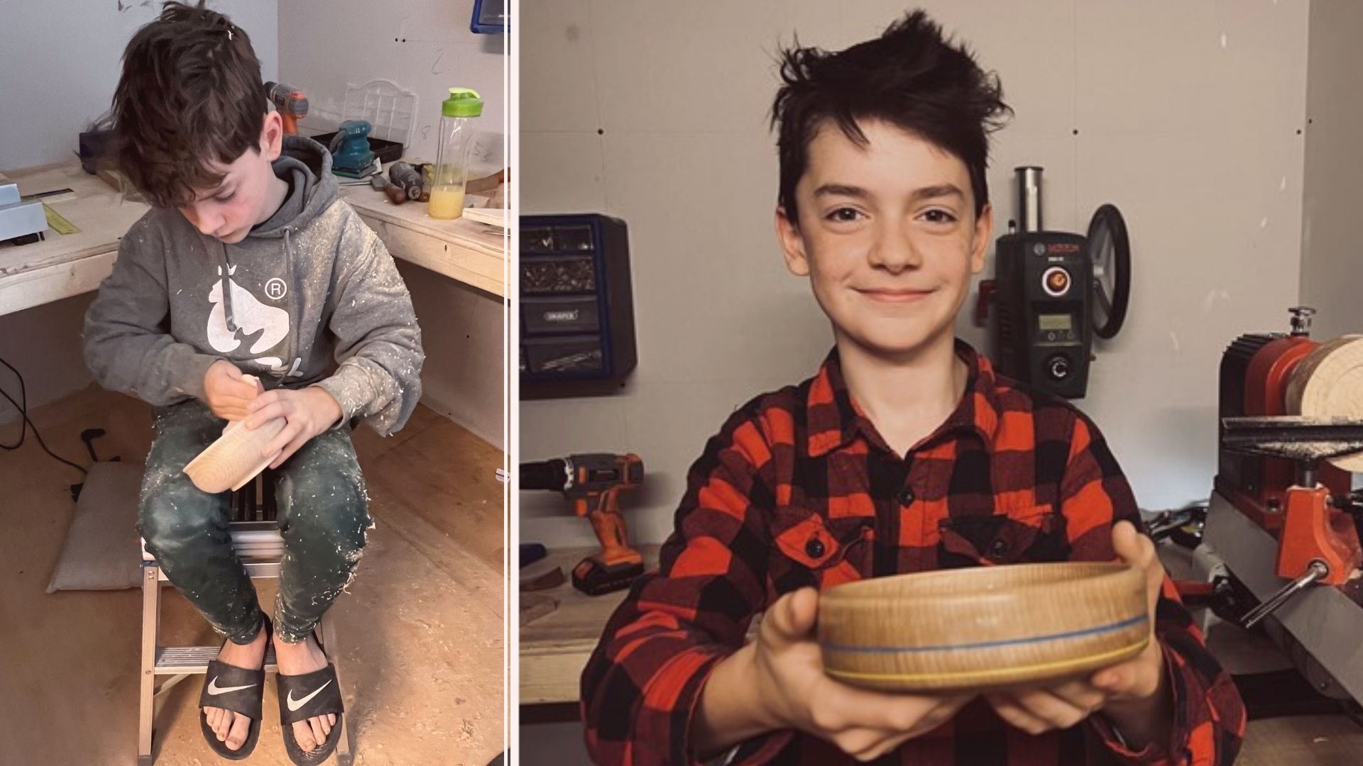 Apaixonado por marcenaria, o britânico Gabriel River Clark esculpiu uma tigela para sortear na Páscoa entre doadores que apoiassem sua campanha, e o resultado surpreendeu