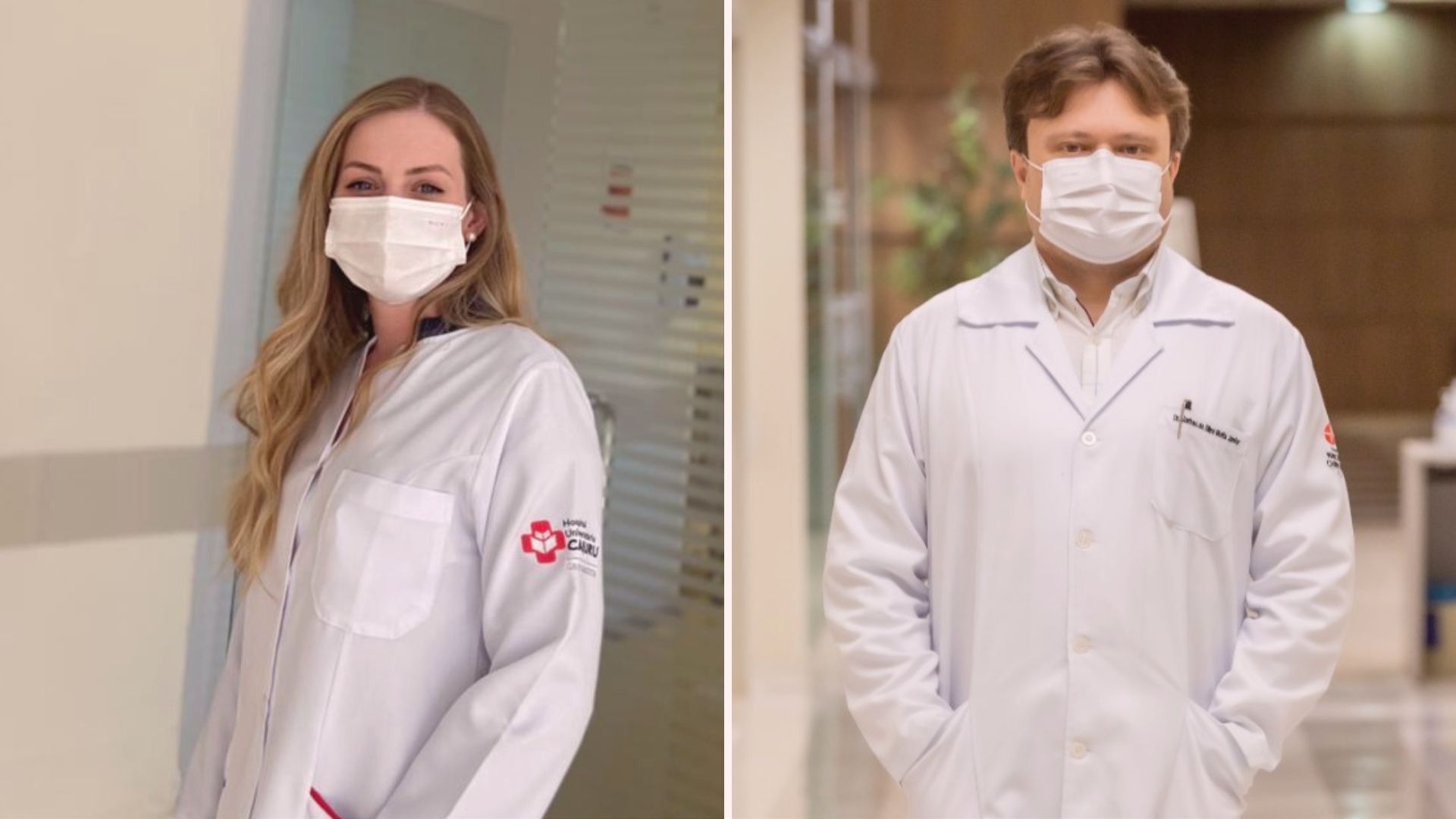 O médico Jarbas da Silva Motta Junior e a técnica de enfermagem Bruna Heloise Gasparin tiveram suas vidas transformadas após se tornarem pacientes.