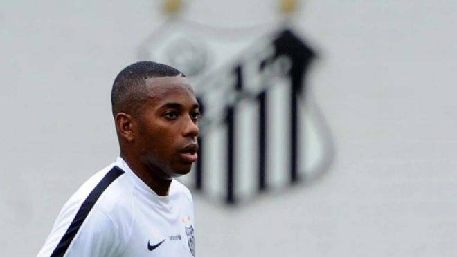 Robinho ficou pouco tempo no Santos. Foto: Ivan Storti, Santos FC Robinho ficou pouco tempo no Santos. Foto: Ivan Storti, Santos FC
