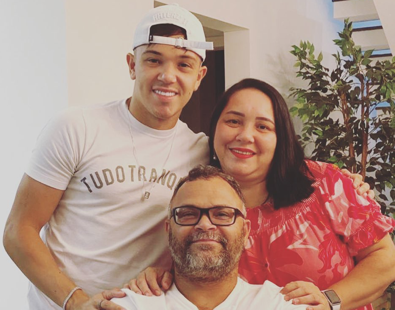 Pepê com os pais, Radanés e Zunilda Pepê com os pais, Radanés e Zunilda