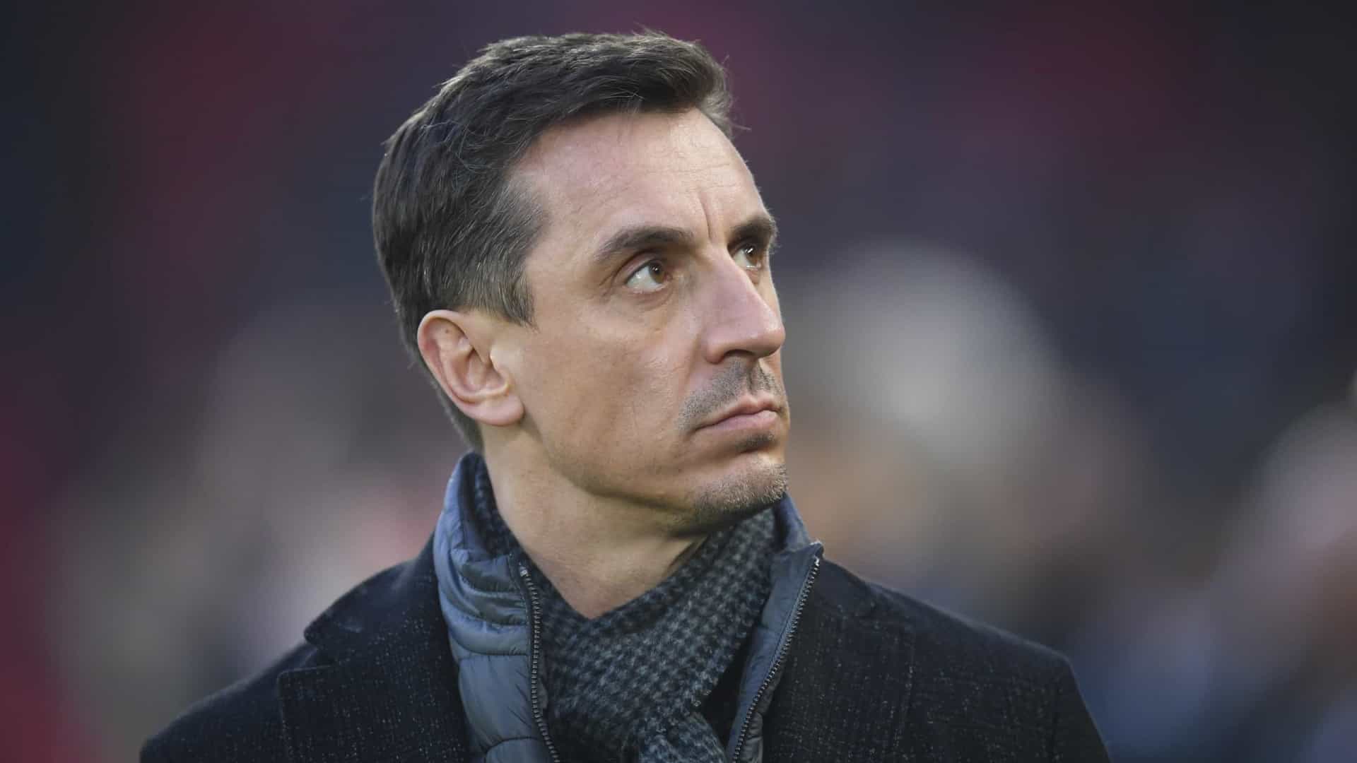 Gary Neville, ex-jogador e comentarista esportivo. Foto: Reprodução Gary Neville, ex-jogador e comentarista esportivo. Foto: Reprodução