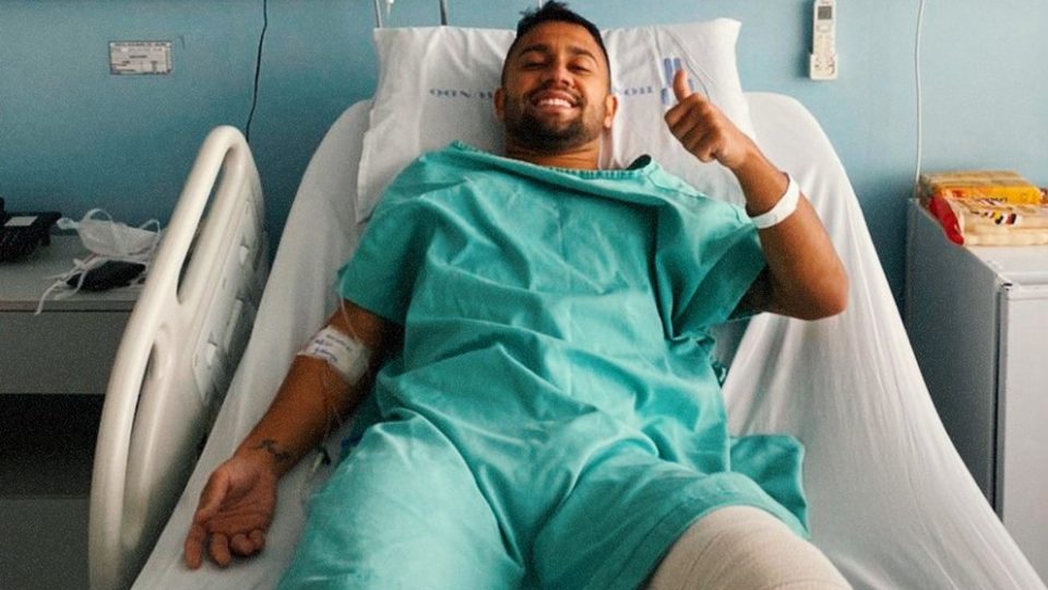 Atacante do Paraná rompe ligamento do joelho e passa por cirurgia Hugo Sanches lesionou o joelho e fez cirurgia