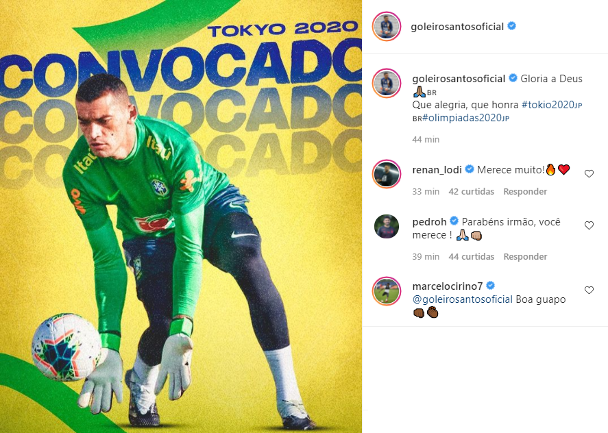 Há 13 anos no Furacão, Santos comemorou a convocação para na seleção olímpica Há 13 anos no Furacão, Santos comemorou a convocação para na seleção olímpica