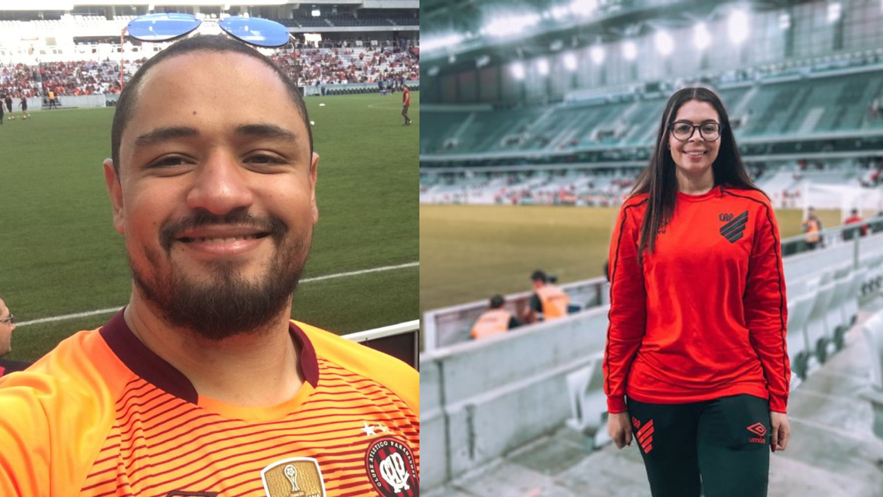 Os atleticanos Douglas Salarindo e Fernanda Araújo se organizam para a volta à Baixada. Os atleticanos Douglas Salarindo e Fernanda Araújo se organizam para a volta à Baixada.
