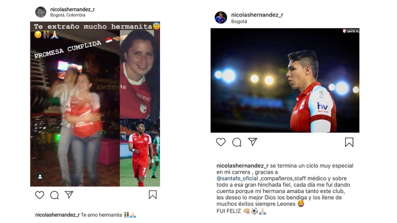 Postagens antigas de Nico, sobre a irmã Daniela, que faleceu, e na saída do Santa Fe, citando a promessa cumprida Postagens antigas de Nico, sobre a irmã Daniela, que faleceu, e na saída do Santa Fe, citando a promessa cumprida