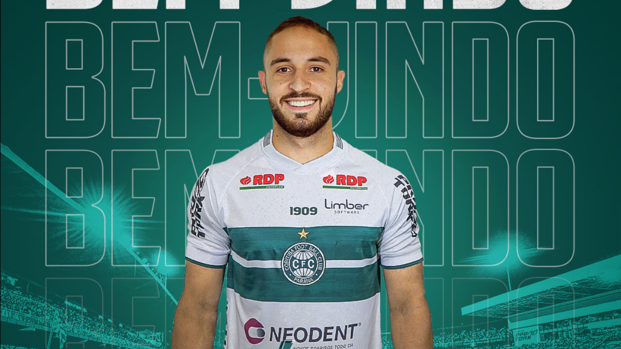 Régis chega com status de titular. Foto: Divulgação/Coritiba Régis chega com status de titular. Foto: Divulgação/Coritiba