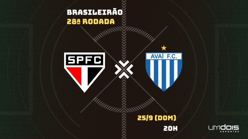 São Paulo x Avaí onde assistir ao vivo, horário, escalações e arbitragem