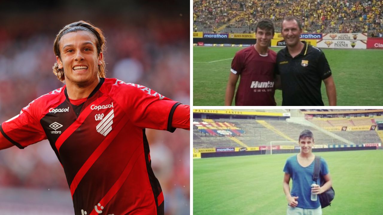 Canobbio foi gandula por um dia no estádio da final da Libertadores.