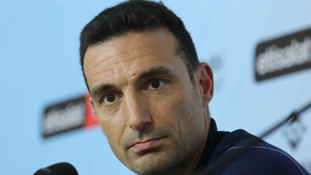 O técnico da seleção da Argentina, Lionel Scaloni