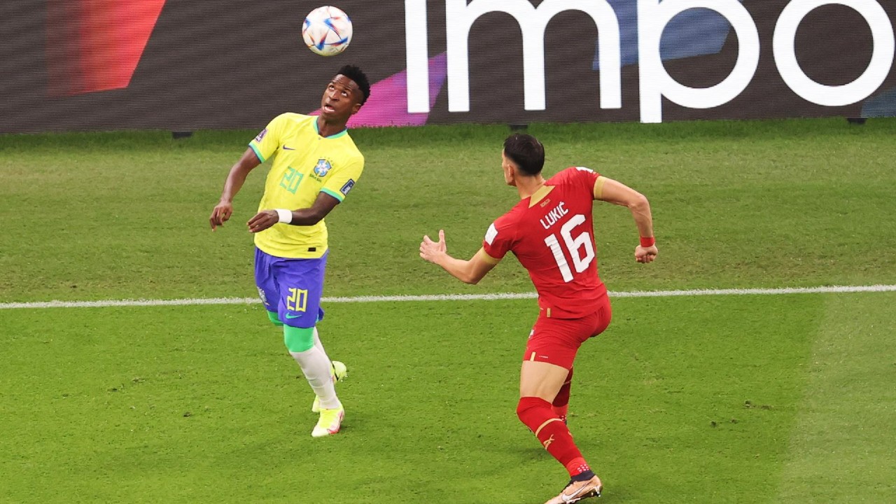 Vini Jr foi o caminho do Brasil para a vitória.