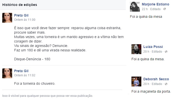 Famosas apoiam campanha contra violência doméstica Famosas apoiam campanha contra violência doméstica
