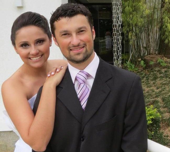 Eles usaram a webcam para se conhecer. Foto: Álbum de família