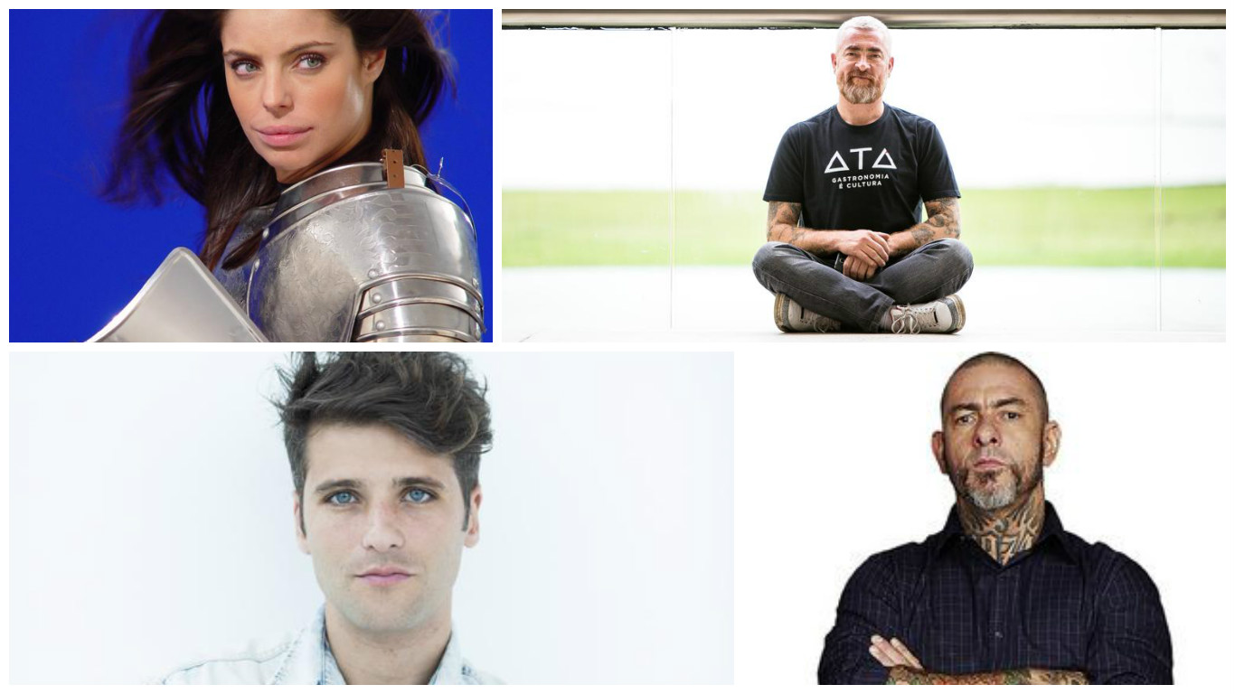 Celebridades de várias áreas vão conferir o UFC 198, na Arena da Baixada, no próximo sábado (14). Fotos: divulgação