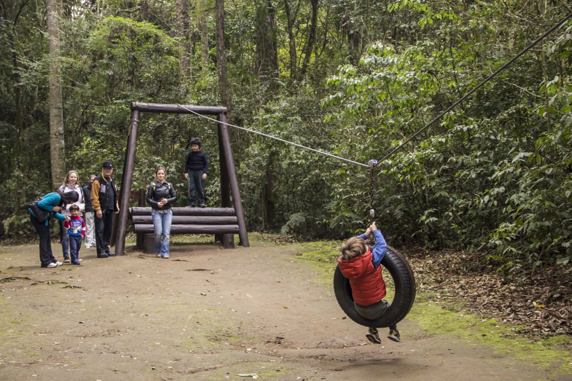Ao todo são 16 brinquedos na trilha de aventura do parque. (Isabella Mayer/SMCS)