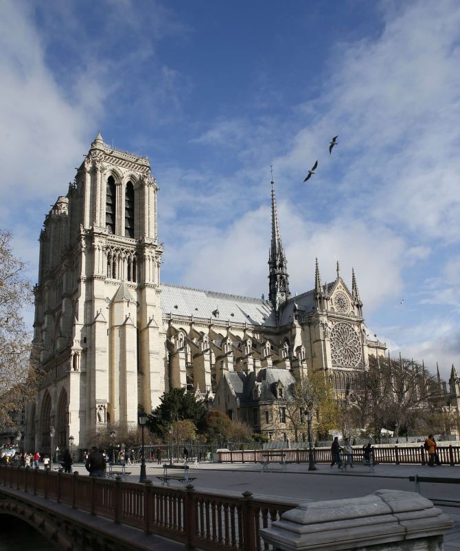 Catedral de Notre Dame, em Paris. Foto: AFP Catedral de Notre Dame, em Paris. Foto: AFP