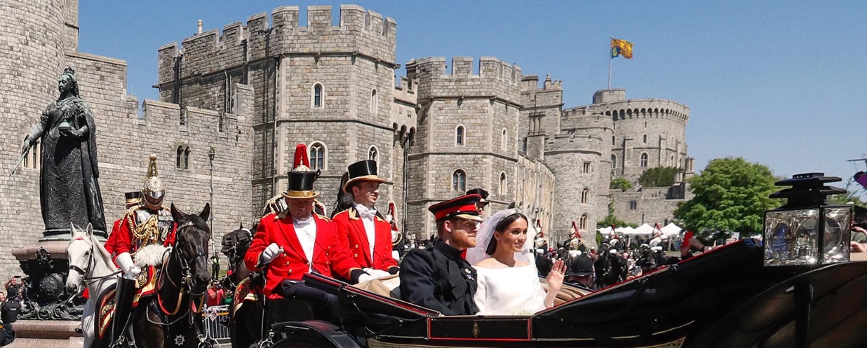 Casamento Real entre o príncipe Harry e Meghan Markle aumentou o número de turistas que passaram pelo aeroporto de Heathrow, em Londres, durante o mês de maio (Foto: Divulgação / Royal Collection Trust)