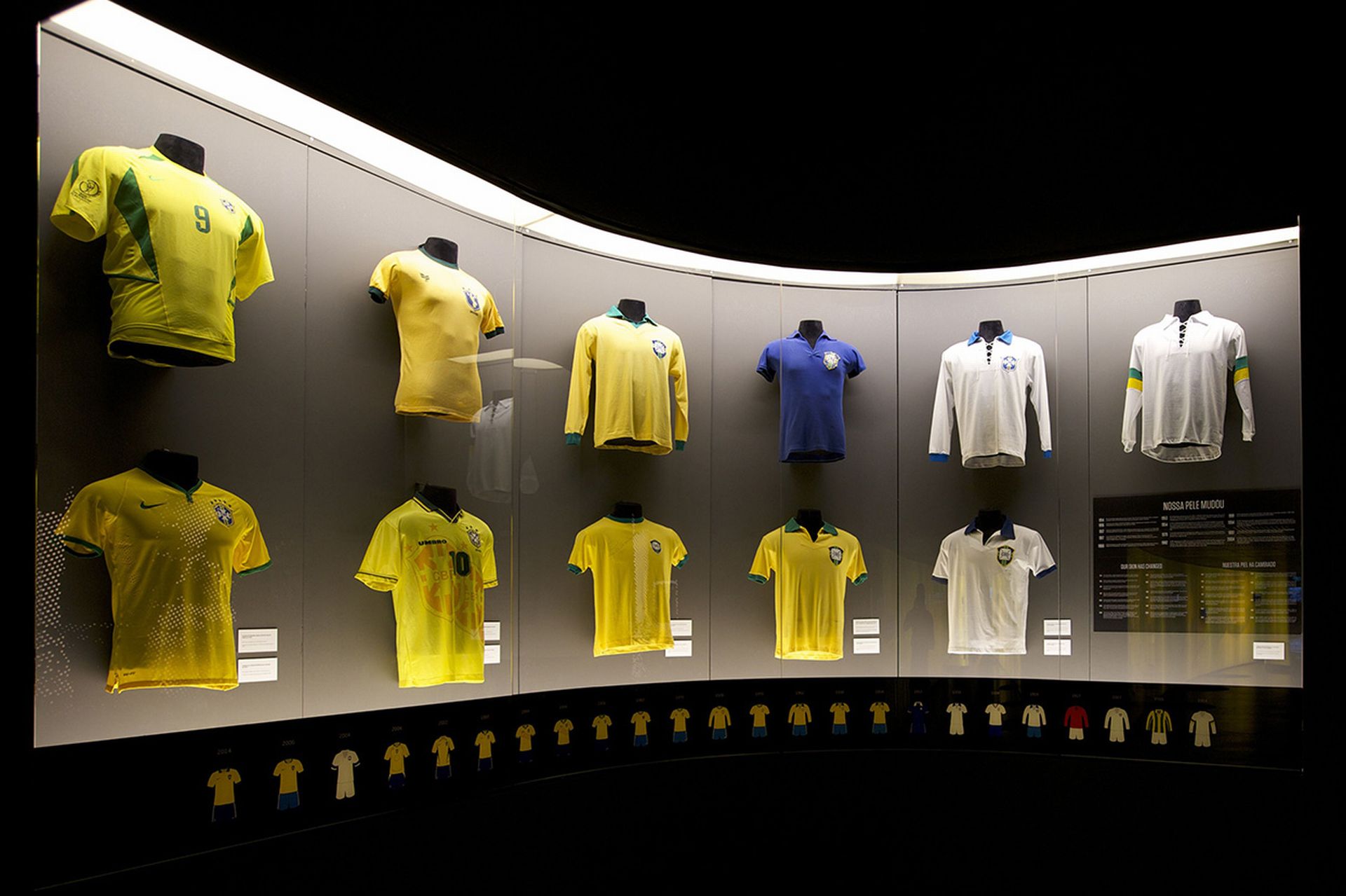 O acervo conta a história da seleção brasileira de futebol. Foto: divulgação. O acervo conta a história da seleção brasileira de futebol. Foto: divulgação.