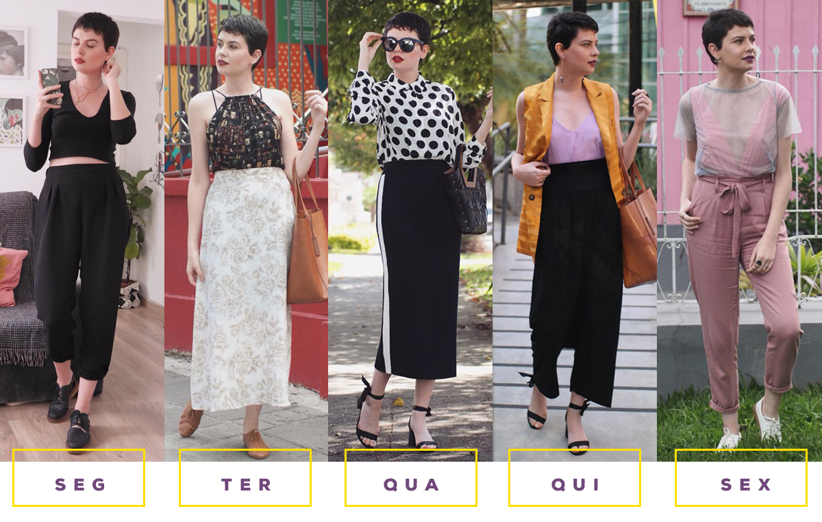 O primeiro desafio para os seguidores e todos os looks que Guid usou. O primeiro desafio para os seguidores e todos os looks que Guid usou.