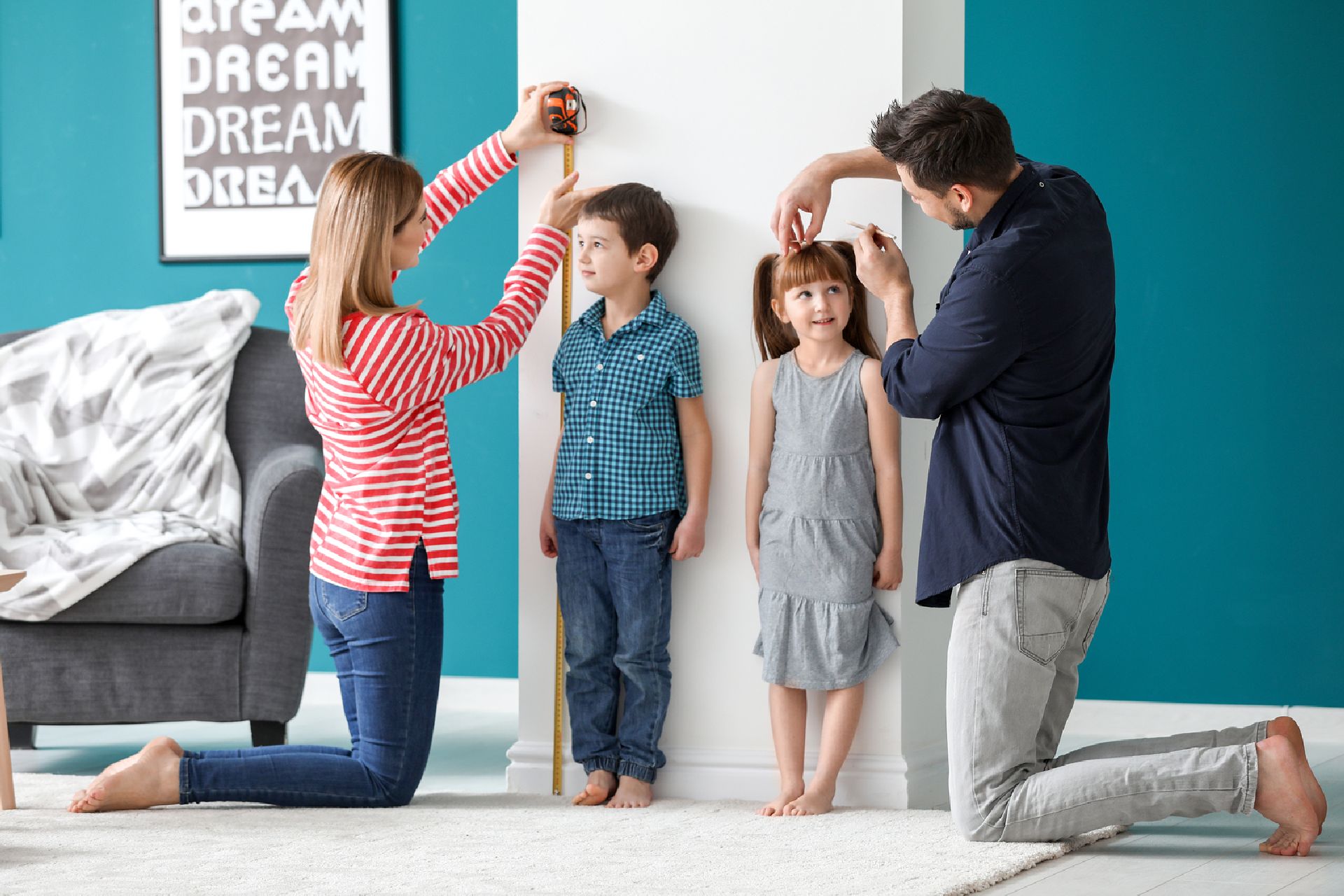 Pais altos não significa que o filhos também serão altos. Foto: Bigstock Pais altos não significa que o filhos também serão altos. Foto: Bigstock
