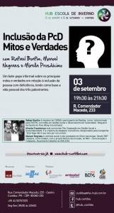 Trio de pessoas com deficiência promove oficina sobre inclusão inédita em Curitiba