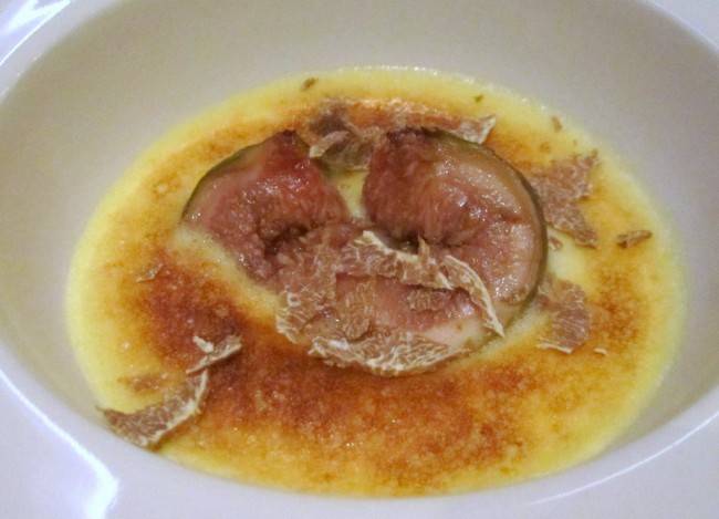 Figos gratinados com zabaglione