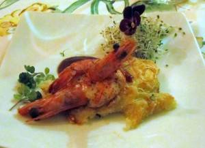 Cestello di gamberoni e fighi 2