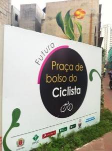 A praça é nossa: local servirá de ponto de convivência para os ciclistas de Curitiba. (Foto: ACN/Ir e Vir de Bike)